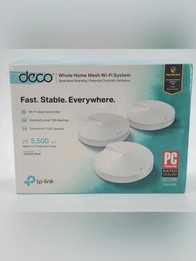 TP-LINK Deco M5 AC1300 Whole Home Mesh Wi-Fi System 2.4/5GHz 2 Pack NEW